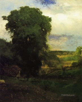 tonalism tonalist Painting - Midsummer Tonalist George Inness